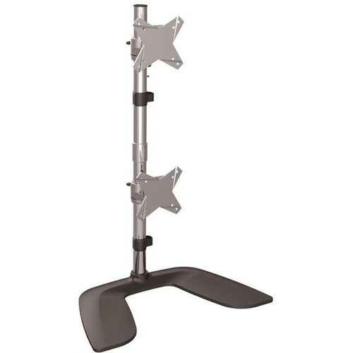 StarTech.com Vertical Dual Monitor Stand - Free Standing Height Adjustable Stacked Desktop Monitor Stand up to 27 inch VESA Mount Displays - SystemsDirect.com