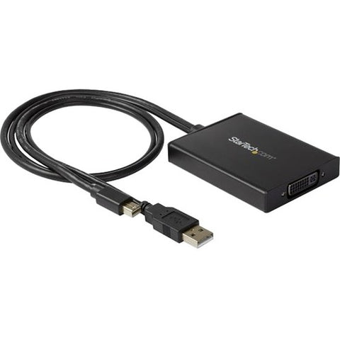 StarTech.com Mini DisplayPort to Dual-Link DVI Adapter - Dual-Link Connectivity - USB Powered - DVI Active Display Converter - Compatible with Windows & Mac - SystemsDirect.com