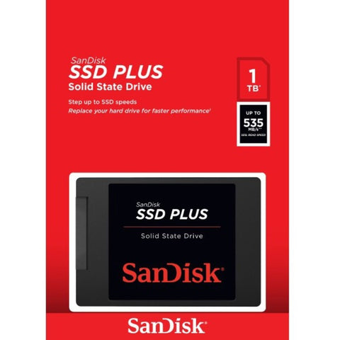 SanDisk SSD PLUS 1 TB Solid State Drive - 2.5" Internal - SATA (SATA-600)