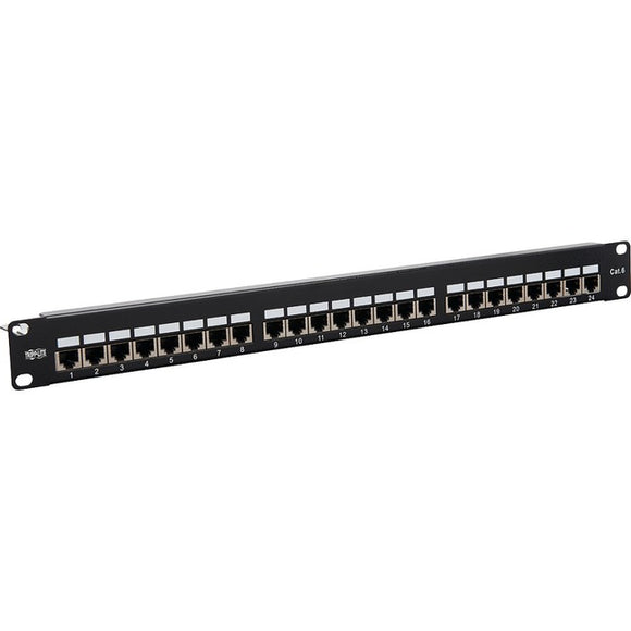 Tripp Lite Cat5e - Cat6 Patch Panel 24-Port Shielded Krone IDC 568B RJ45 1U