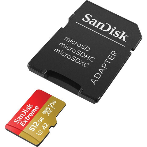 SanDisk Extreme 512 GB Class 10-UHS-I (U3) microSDXC