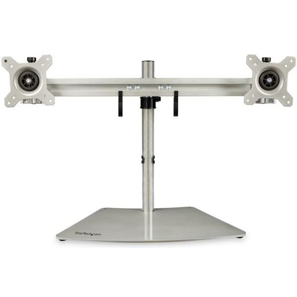 StarTech.com Dual Monitor Stand - Free Standing Desktop Pole Stand for 2x 24