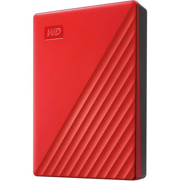 WD My Passport WDBPKJ0040BRD-WESN 4 TB Portable Hard Drive - External - Red - SystemsDirect.com