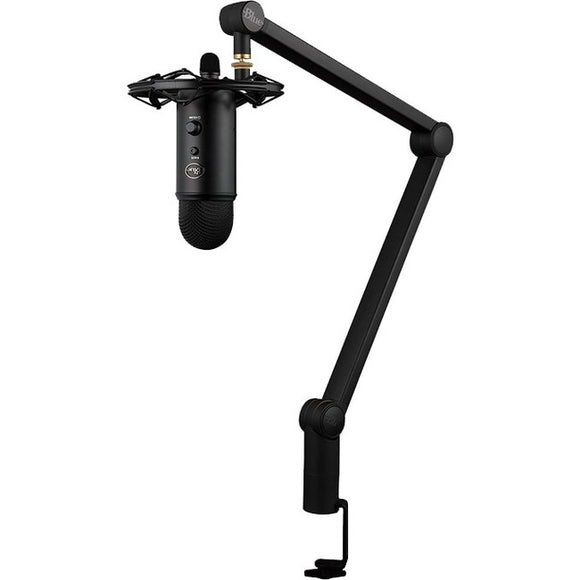 Blue Yeticaster Wired Electret Condenser Microphone - Black
