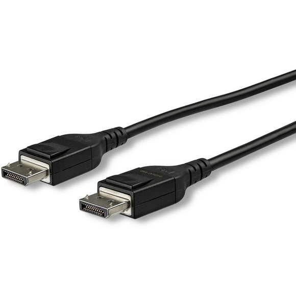 StarTech.com 50ft/15m DisplayPort Active Optical Cable, 8K 60Hz Video, HDR10, Fiber Optic DisplayPort 1.4 Cable, DP Monitor Cord w/Latches