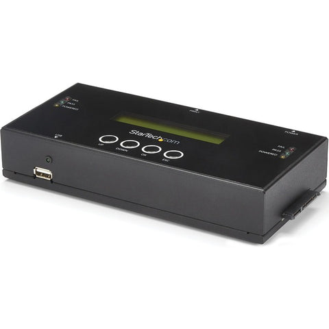 StarTech.com 1:1 Standalone Hard Drive Duplicator and Eraser for 2.5 - 3.5in SATA and SAS Drives - HDD-SSD Cloner and Eraser for SATA-SAS