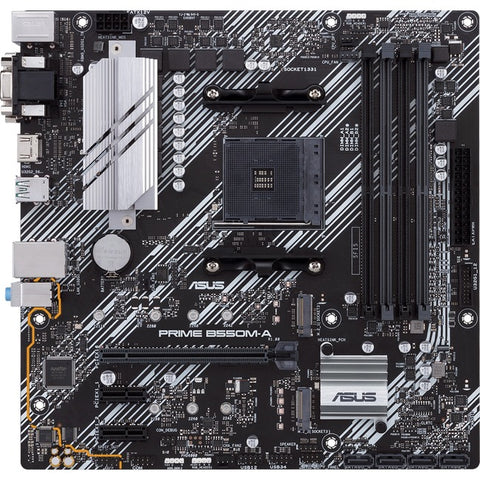 Asus Prime B550M-A-CSM Desktop Motherboard - AMD Chipset - Socket AM4 - Micro ATX