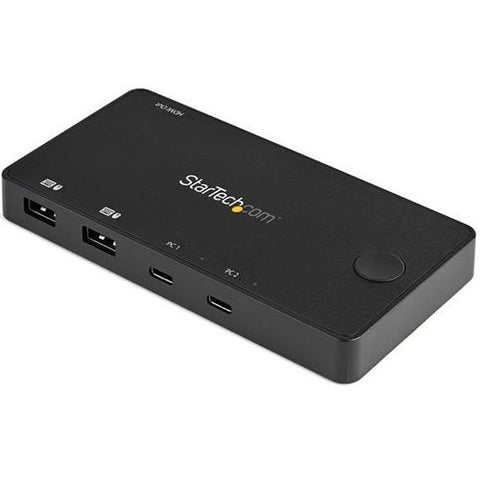 StarTech.com 2 Port USB C KVM Switch - 4K 60Hz HDMI - Compact UHD Desktop KVM Switch w-USB Type C Cables - Bus Powered MacBook ThinkPad - SystemsDirect.com