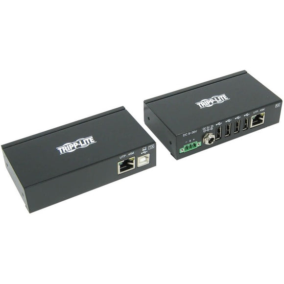 Tripp Lite USB over Cat5-Cat6 Extender Kit 4-Port Industrial USB 2.0 w ESD