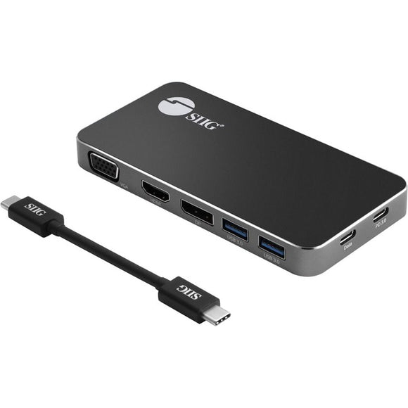 SIIG USB-C MST Video Travel Docking with PD