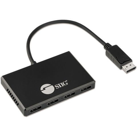 4 Port DisplayPort 1.4 to DisplayPort MST Hub Splitter - SystemsDirect.com
