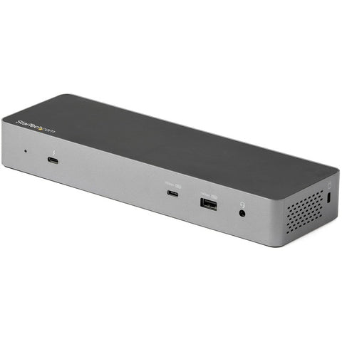 StarTech.com Thunderbolt 3 Dock w-USB-C Host Compatibility - Dual 4K 60Hz DP 1.4 or HDMI TB3-USB-C Docking Station - 1x 8K - 96W PD-5xUSB