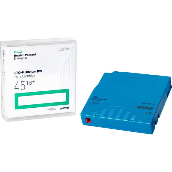 HPE LTO-9 Ultrium 45TB RW Non Custom Labeled 20 Data Cartridges with Cases