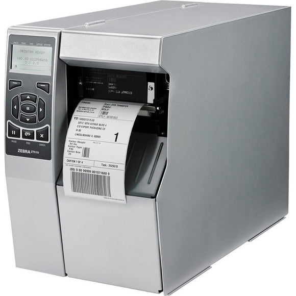 Zebra ZT510 Industrial Direct Thermal-Thermal Transfer Printer - Monochrome - Label Print - Ethernet - USB - Serial - Bluetooth - Near Field Communication (NFC)