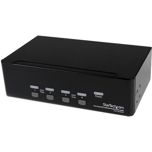 StarTech.com 4 Port Dual DVI USB KVM Switch w- Audio & USB Hub - SystemsDirect.com