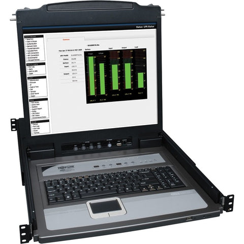 Tripp Lite 8-Port Rack Console KVM Switch w-19" LCD & 8 PS2-USB Cables 1U - SystemsDirect.com