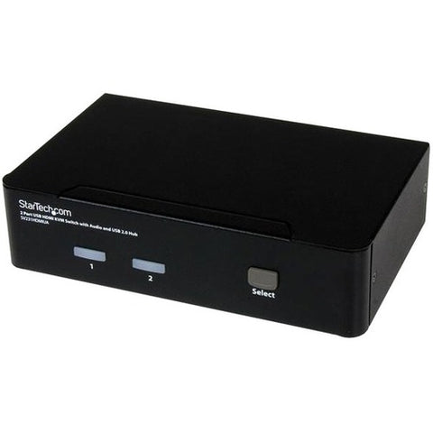 StarTech.com 2 Port USB HDMI KVM Switch w- Audio & USB 2.0 Hub - SystemsDirect.com