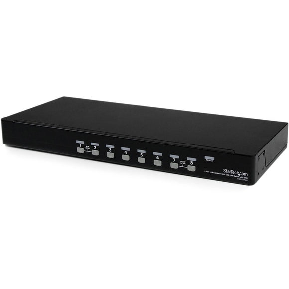 StarTech.com 8 Port 1U Rackmount USB KVM Switch with OSD