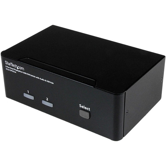 StarTech.com 2 Port Dual DisplayPort USB KVM Switch with Audio - SystemsDirect.com