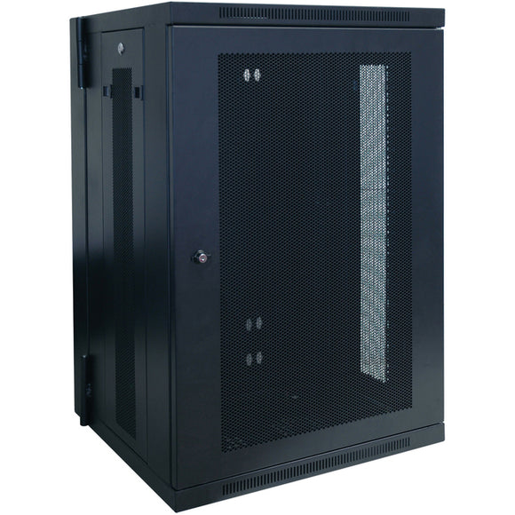 Tripp Lite 18U Wall Mount Rack Enclosure Server Cabinet Hinged w- Door & Sides