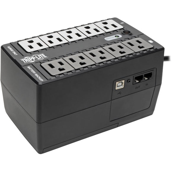 Tripp Lite UPS 550VA 300W Desktop Battery Back Up Compact 120V USB RJ11 PC 50-60Hz