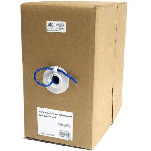 StarTech.com 1000 ft Bulk Roll of Blue CMR Cat5e Solid UTP Cable - SystemsDirect.com