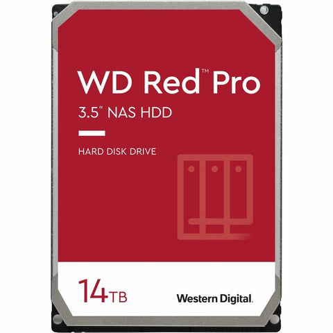 WD Red Pro WD142KFGX 14 TB Hard Drive - 3.5" Internal - SATA (SATA/600) - Conventional Magnetic Recording (CMR) Method