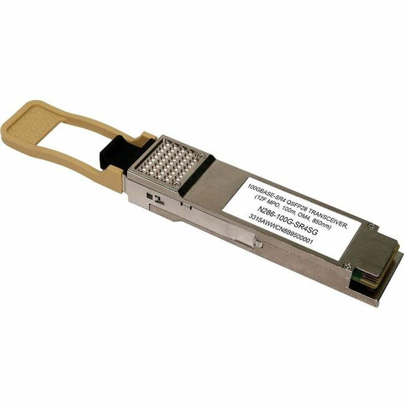 Tripp Lite by Eaton QSFP28 Transceiver - 100GBase-SR4, MTP/MPO MMF, 100 Gbps, 850 nm, 100 m (328 ft.)