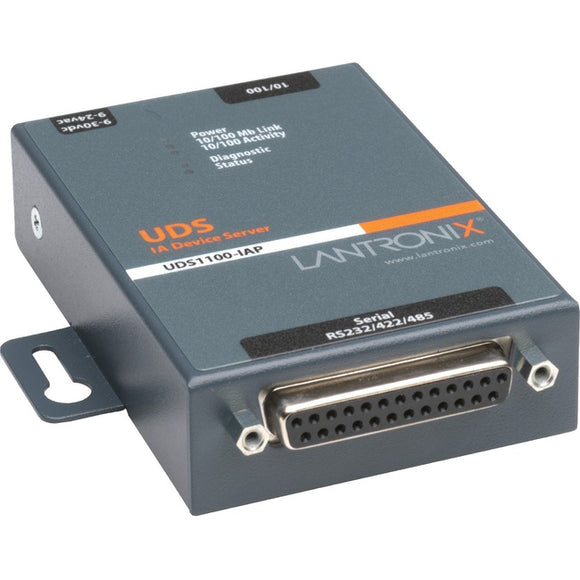 Lantronix 1-Port Serial (RS232- RS422- RS485) to Ethernet Industrial Device Server supporting Modbus (TCP; ASCII; RTU) - SystemsDirect.com