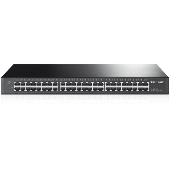 TP-LINK TL-SG1048 48-Port 10-100-1000Mbps Gigabit 19-inch Rackmount Switch, 96Gbps Switching Capacity