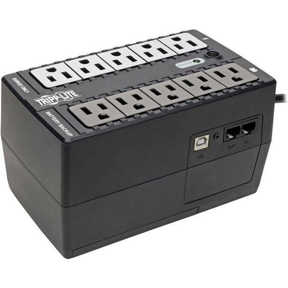Tripp Lite UPS 600VA 325W Desktop Battery Back Up Compact 120V USB Standby 50-60Hz 5-15P PC