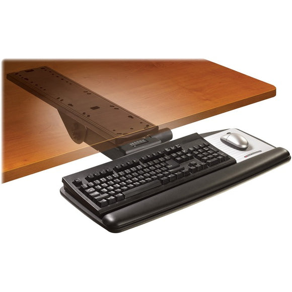 3M Easy Adjust Keyboard Tray with Standard Keyboard and Mouse Platform - SystemsDirect.com