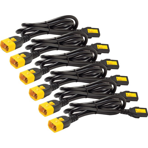 APC by Schneider Electric Power Cord Kit (6 ea), Locking, C13 to C14, 1.2m, North America - SystemsDirect.com