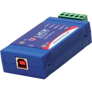 USB to Isolated 422-485 w-Plug Terminal Block and LEDs - B+B SmartWorx