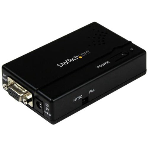 StarTech.com High Resolution VGA to Composite (RCA) or S-Video Converter - PC to TV - SystemsDirect.com
