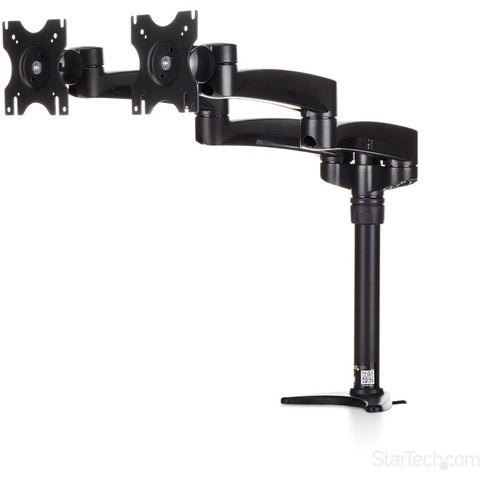 StarTech.com Desk Mount Dual Monitor Arm - Dual Articulating Monitor Arm - Height Adjustable Monitor Mount - For VESA Monitors up to 24" - SystemsDirect.com