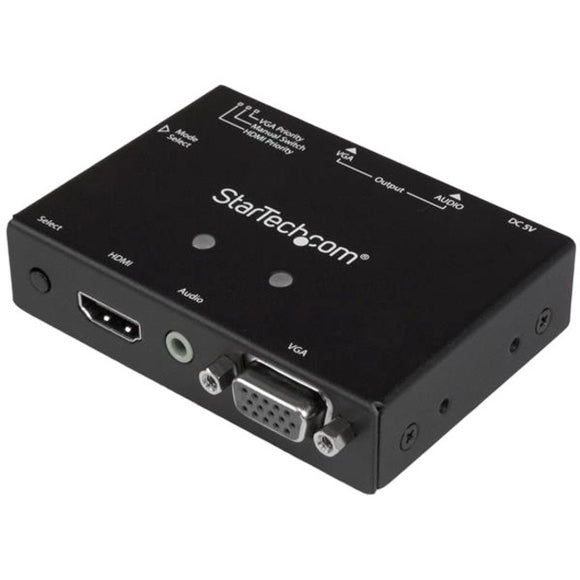 StarTech.com 2x1 VGA + HDMI to VGA Converter Switch w- Priority Switching - 1080p - SystemsDirect.com