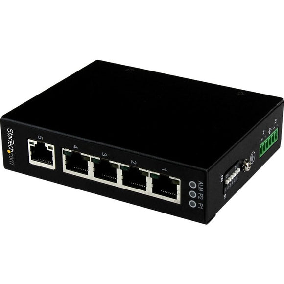 StarTech.com 5 Port Unmanaged Industrial Gigabit Ethernet Switch - DIN Rail - Wall-Mountable - SystemsDirect.com
