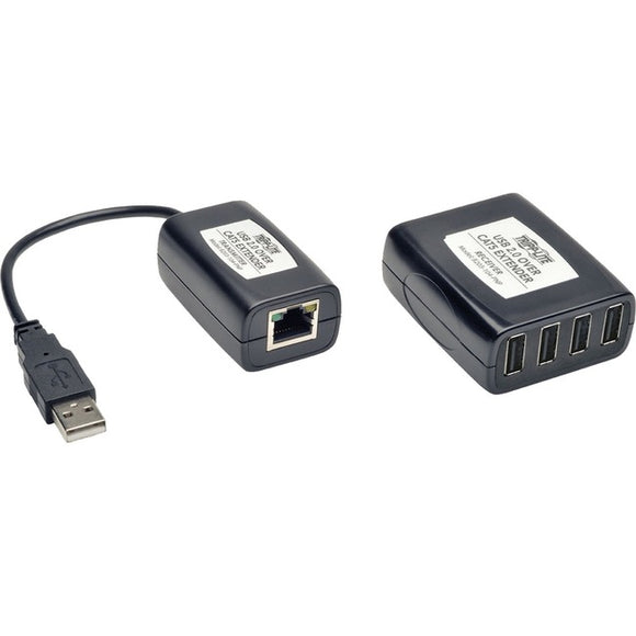 Tripp Lite 4-Port USB 2.0 Over Cat5 Cat6 Video Extender Hub Kit Transmitter & Receiver 164' - SystemsDirect.com