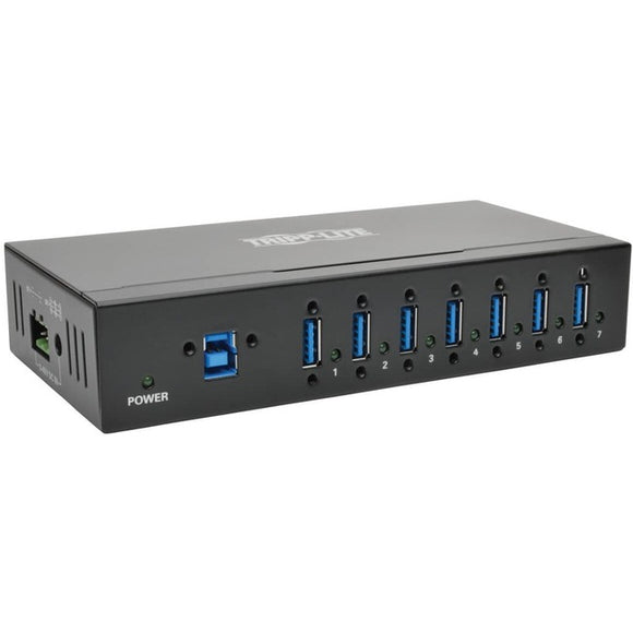 Tripp Lite 7-Port USB 3.0 Hub SuperSpeed with Dedicated 2A USB Charging iPad Tablet Metal - SystemsDirect.com