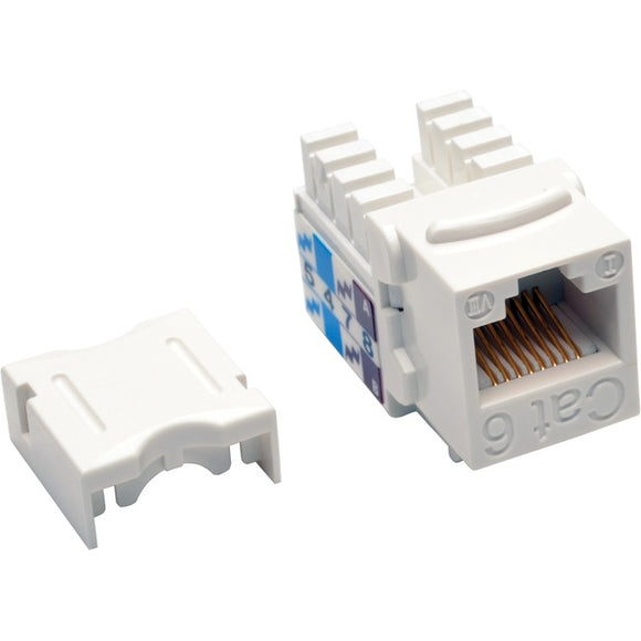 Tripp Lite Cat6-Cat5e 110 Style Punch Down Keystone Jack - White, 25-Pack - SystemsDirect.com