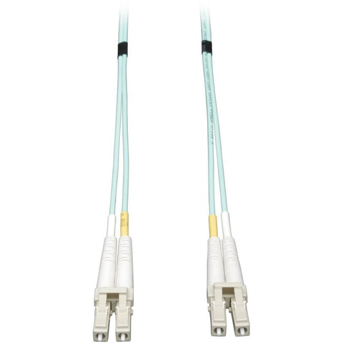 Tripp Lite 3M 10Gb Duplex Multimode 50/125 OM3 Fiber Cable LC/LC Aqua 10'