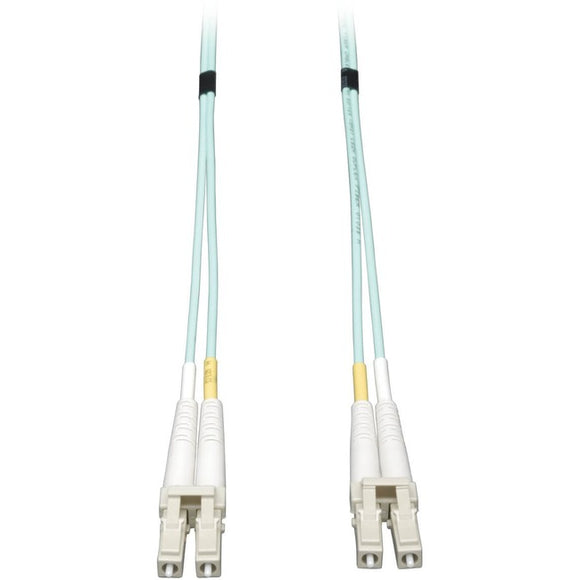 Tripp Lite 15M 10Gb Duplex Multimode 50/125 OM3 Fiber Cable LC/LC Aqua 50'