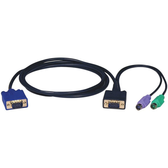 Tripp Lite PS/2 (3-in-1) Cable Kit for KVM Switch B004-008 15 ft. (4.57 m)