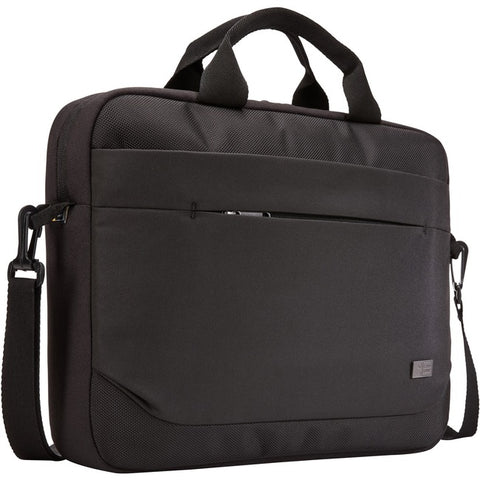 Case Logic Advantage ADVA-114 Carrying Case (Attaché) for 10.1" to 14" Notebook, Tablet PC, Pen, Electronic Device, Cord - Black