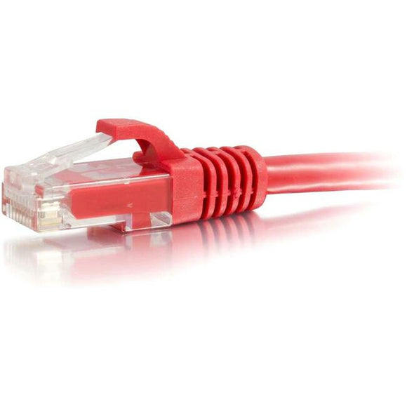 C2G 7ft Cat6 Ethernet Cable - Snagless Unshielded (UTP) - Red