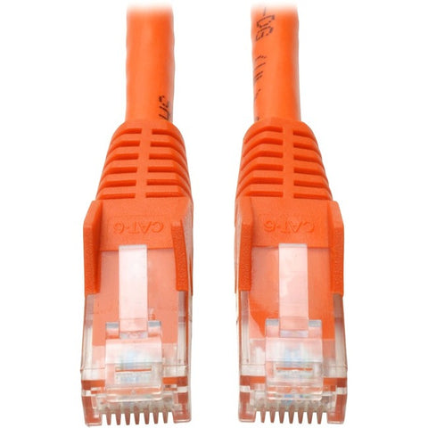 Tripp Lite 10ft Cat6 Gigabit Snagless Molded Patch Cable RJ45 M/M Orange 10'