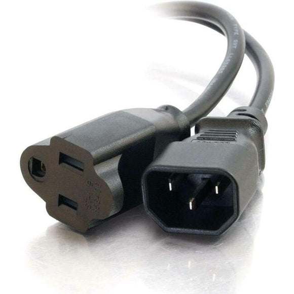 C2G 6ft 18 AWG Monitor Power Adapter Cord (IEC320C14 to NEMA 5-15R)