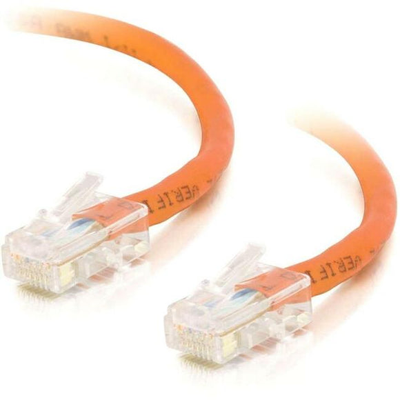 C2G-7ft Cat5e Non-Booted Crossover Unshielded (UTP) Network Patch Cable - Orange