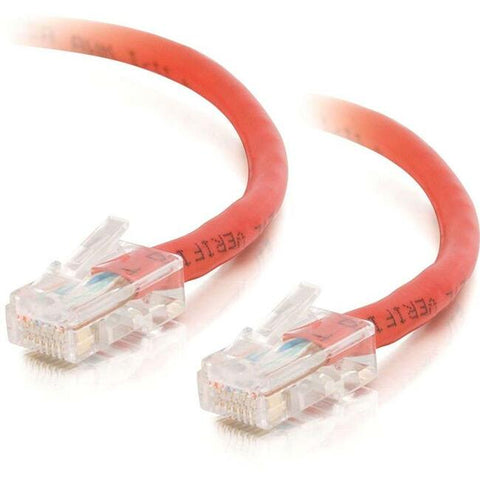 C2G-10ft Cat5e Non-Booted Crossover Unshielded (UTP) Network Patch Cable - Red